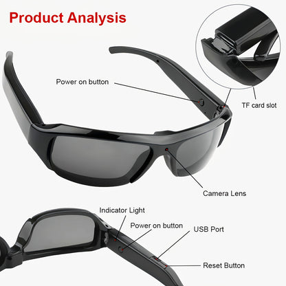 Smart Camera Glasses 1080p – Outdoor Edition